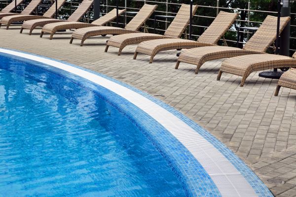 Poolside Hardscaping in Littleton